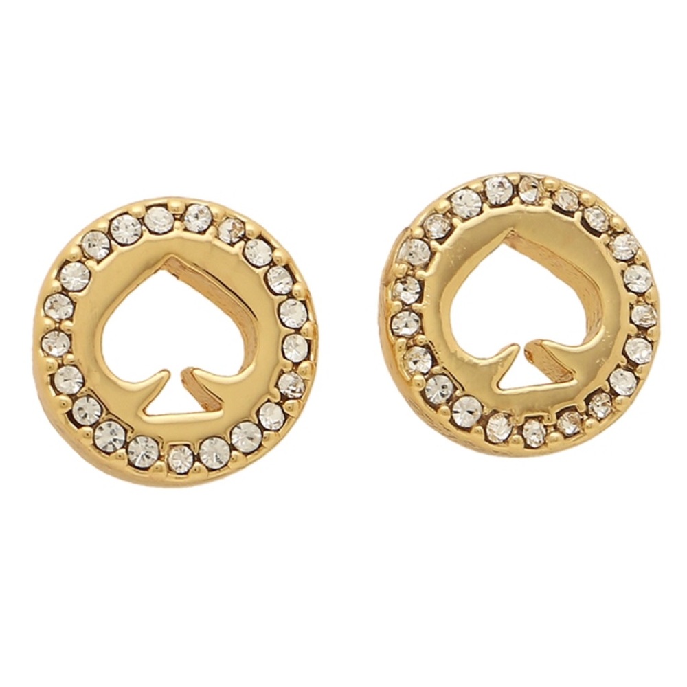 KATE SPADE • Spot The Spade Crystal Halo Earrings - Picture 5 of 7